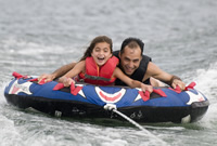 Tubing with dad