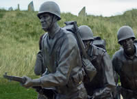 D-Day statue at Omaha Beach